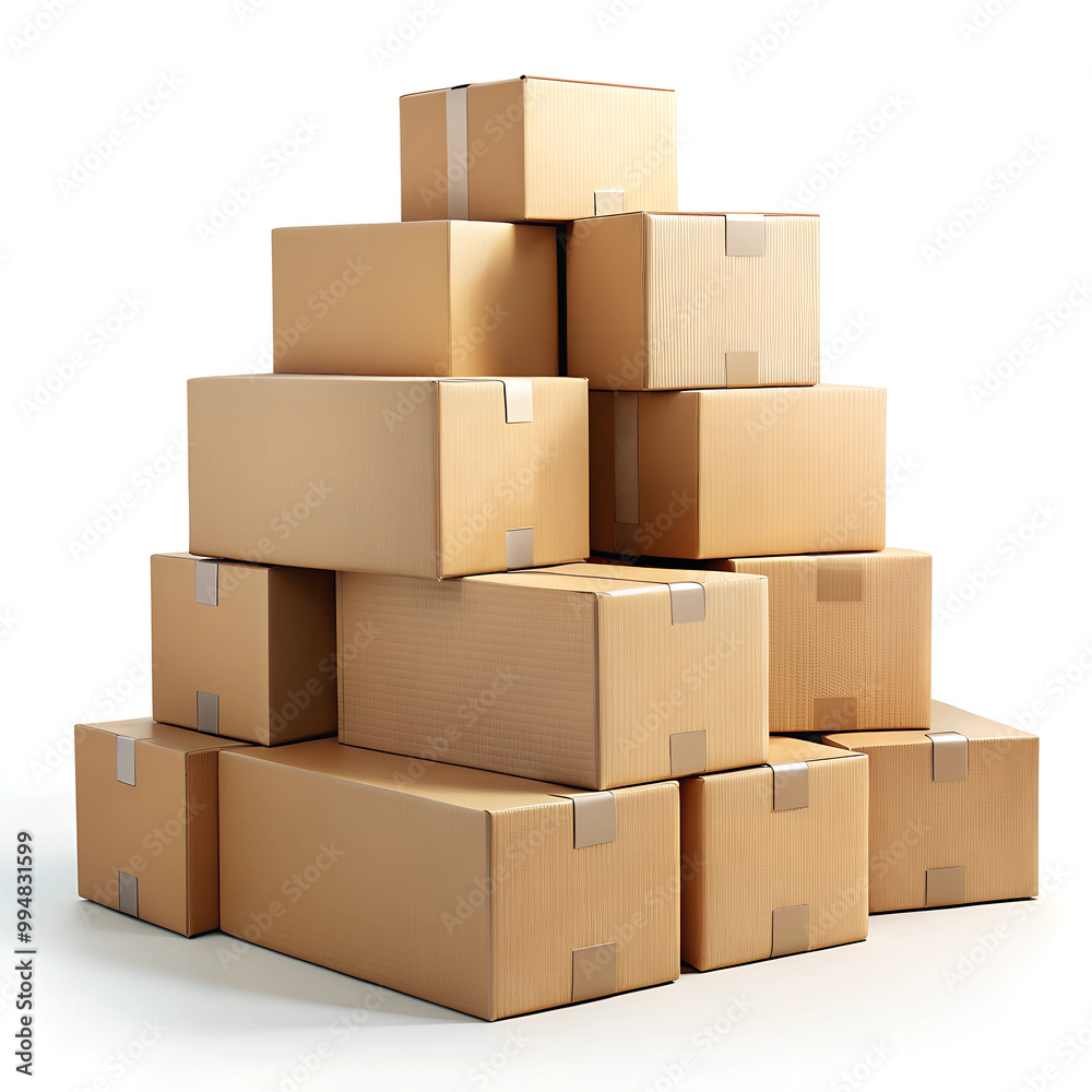 stack of cardboard boxes stack of cardboard boxes