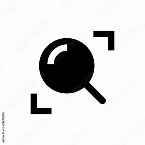 zoom find icon sign vector