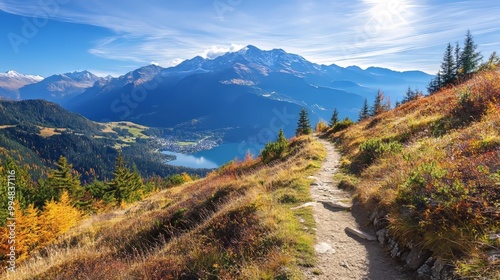 Peaceful Alpine landscape. photo