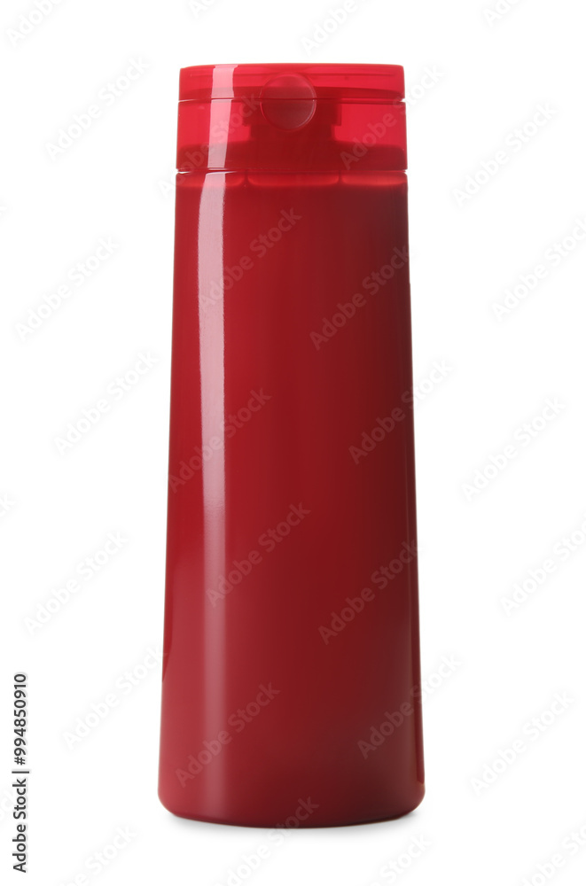 One shampoo bottle isolated on white. Personal care product One shampoo bottle isolated on white. Personal care product