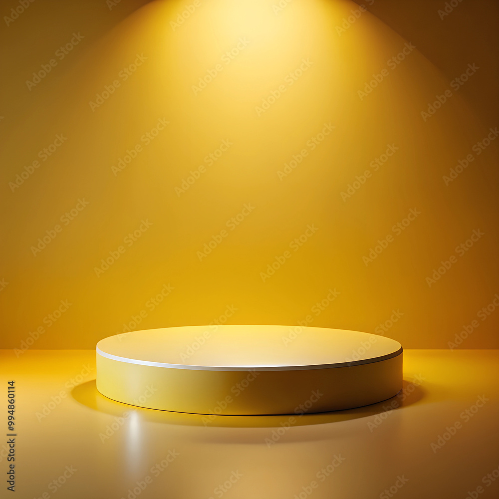 gold podium for exhibit in the dark gold podium for exhibit in the dark