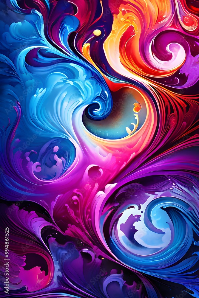 Fototapeta premium abstract background with swirls