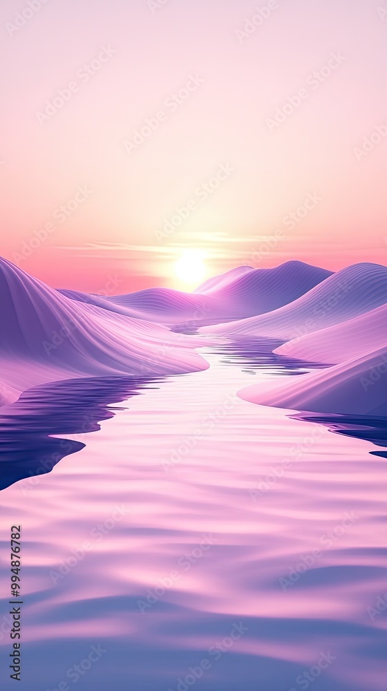 A bstract digital landscape with soft, flowing hills and gentle skies, reflecting the serene beauty of minimalistic design A bstract digital landscape with soft, flowing hills and gentle skies, reflecting the serene beauty of minimalistic design