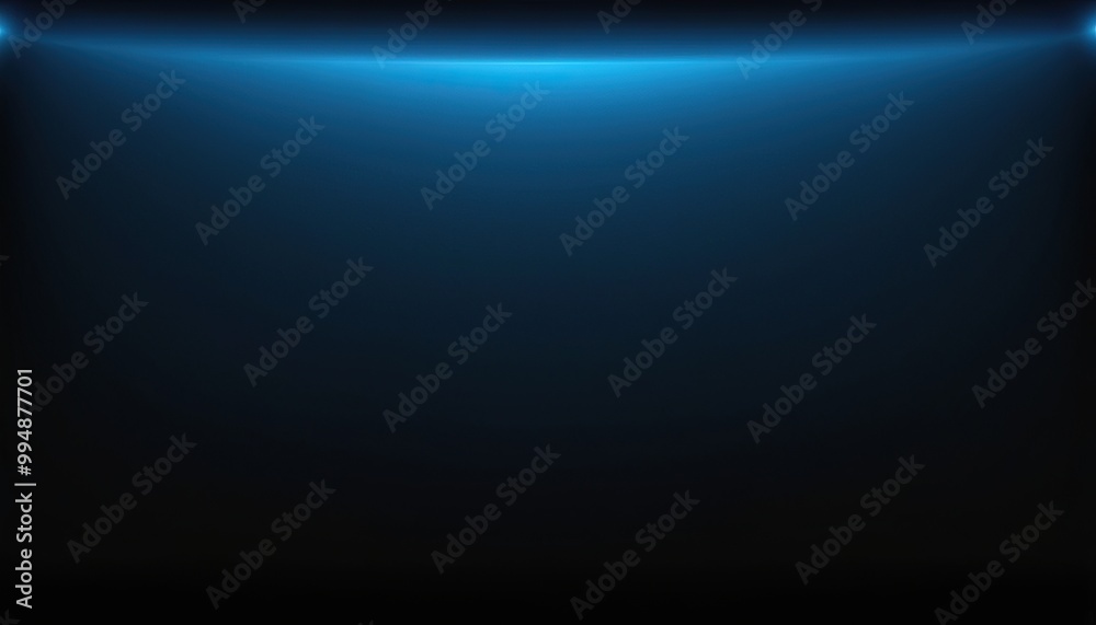 Fototapeta premium Blue background. Smooth Dark blue with Black vignette Studio Banner. 11