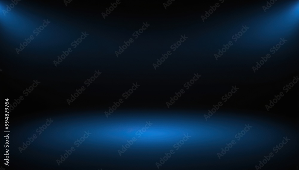 Fototapeta premium gradient Blue background. Smooth Dark blue with Black vignette Studio Banner. Empty dark blue with light and shadow abstract background, space for present your products. 25