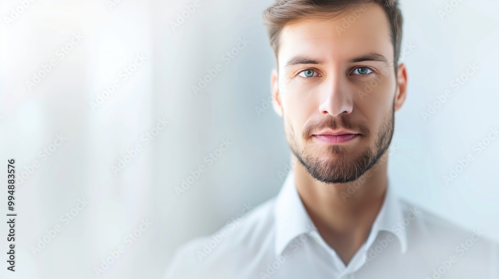 Professional Headshot of a Young Man with Beard and Blue Eyes Professional Headshot of a Young Man with Beard and Blue Eyes