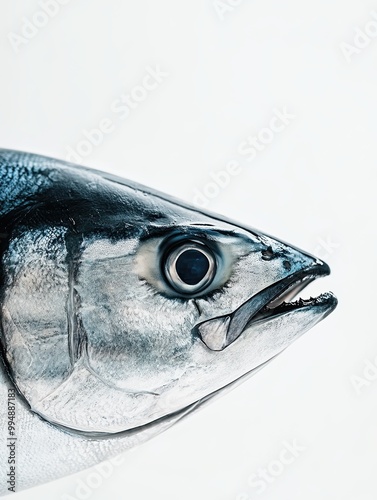 tuna isolated on white background photo