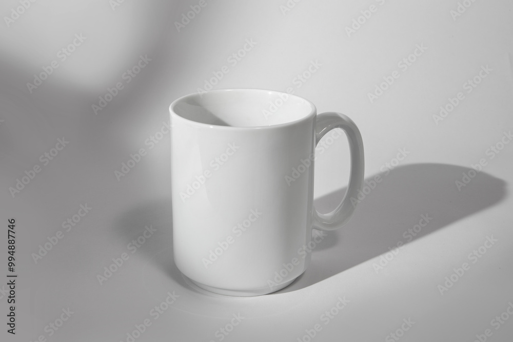 White coffee mug isolated on white background with shadow White coffee mug isolated on white background with shadow
