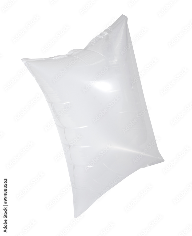 Obraz premium Inflatable air buffer plastic bag isolated on white