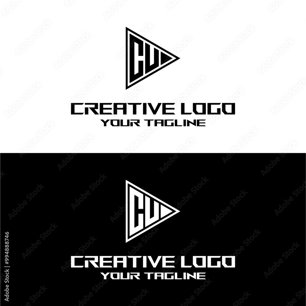 Fototapeta premium creative letter logo cu desain vektors
