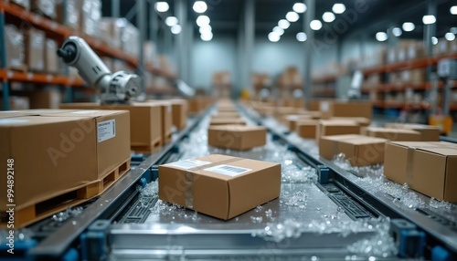 Intelligent Packaging Robots Handling Product Sorting in a Smart Warehouse