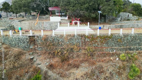 Karkotak Temple Bhimtal Drone View 4K photo