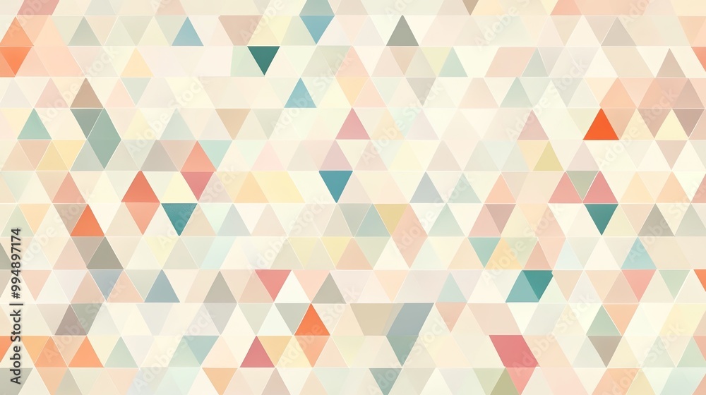 Abstract Geometric Pattern with Pastel Triangles Abstract Geometric Pattern with Pastel Triangles