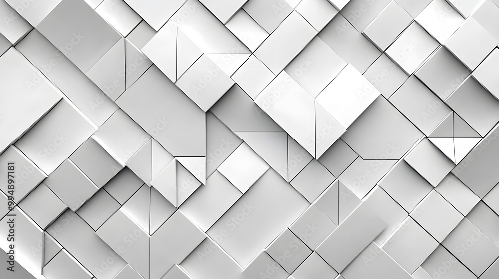 White square pattern. White silver geometric universal background for business presentation . Abstract elegant seamless pattern. Minimalist empty triangular BG. White square pattern. White silver geometric universal background for business presentation . Abstract elegant seamless pattern. Minimalist empty triangular BG.