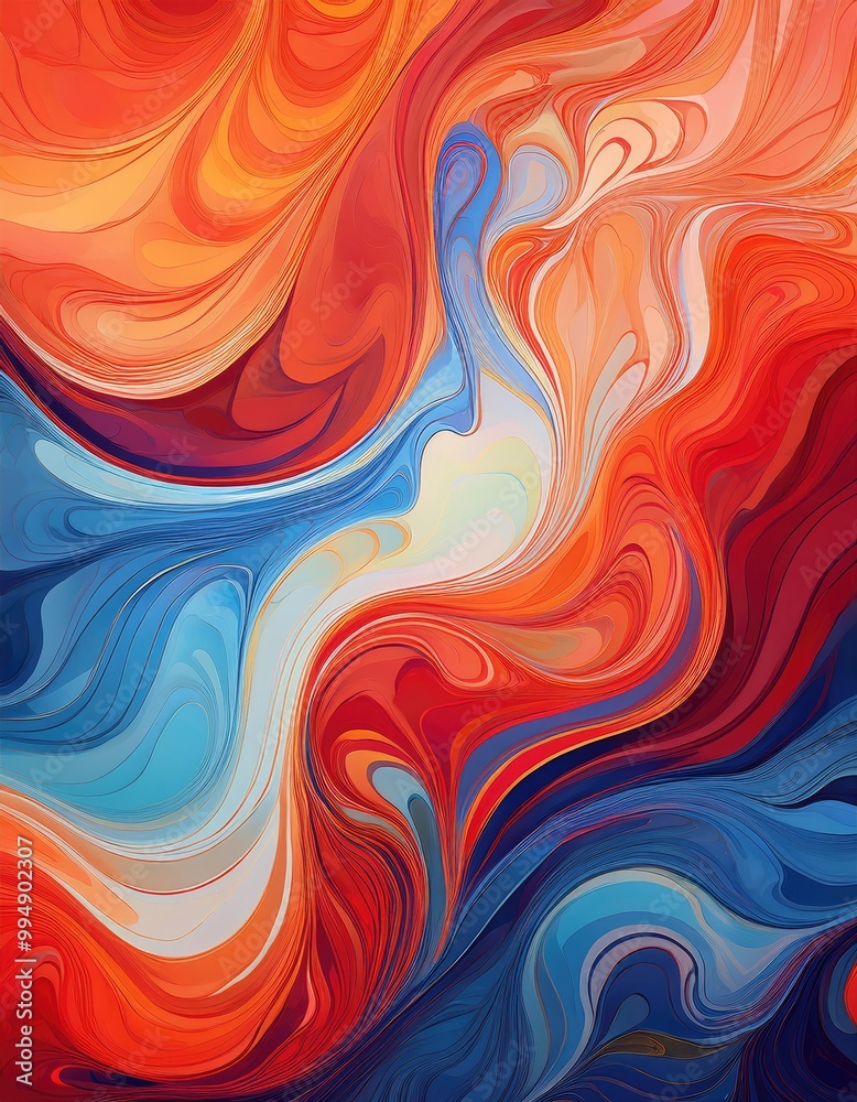 Abstract swirl painting Abstract swirl painting