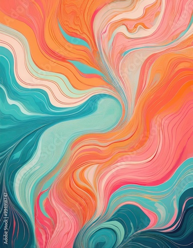 Abstract swirling colors