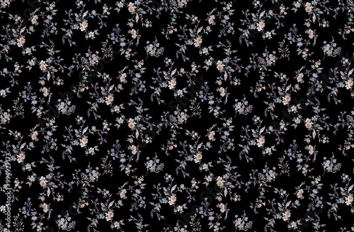 Abstract floral pattern perfect for fabrics and decoration.
