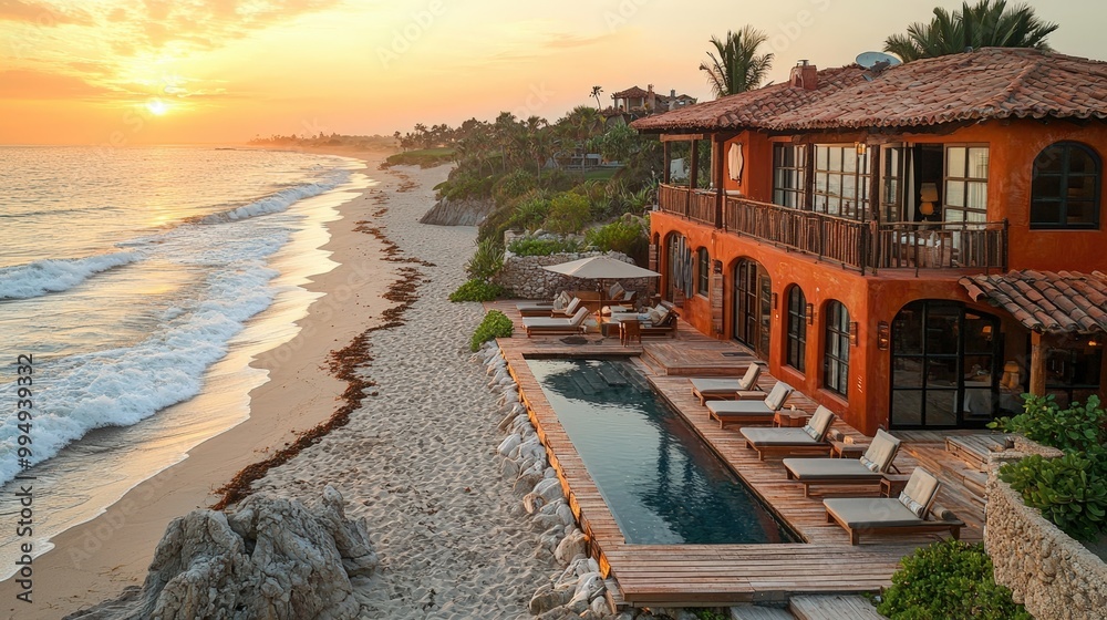 Obraz premium Beachfront Villa