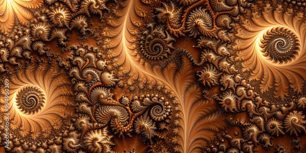Abstract Fractal Art A Tapestry of Intricate Spirals and Organic Patterns in Earthy Tones Abstract Fractal Art A Tapestry of Intricate Spirals and Organic Patterns in Earthy Tones