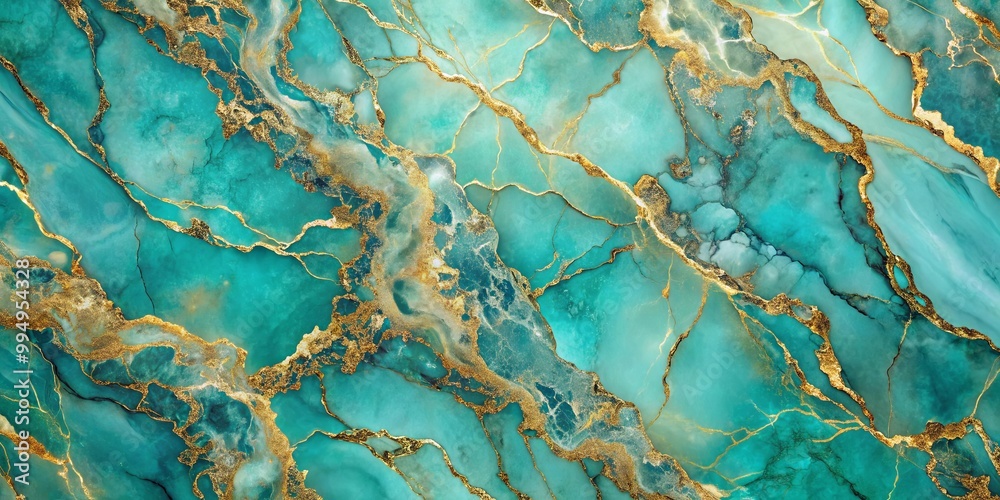 A mesmerizing blue and gold marble texture, showcasing the beauty of natural stone with intricate veins and glittering accents.