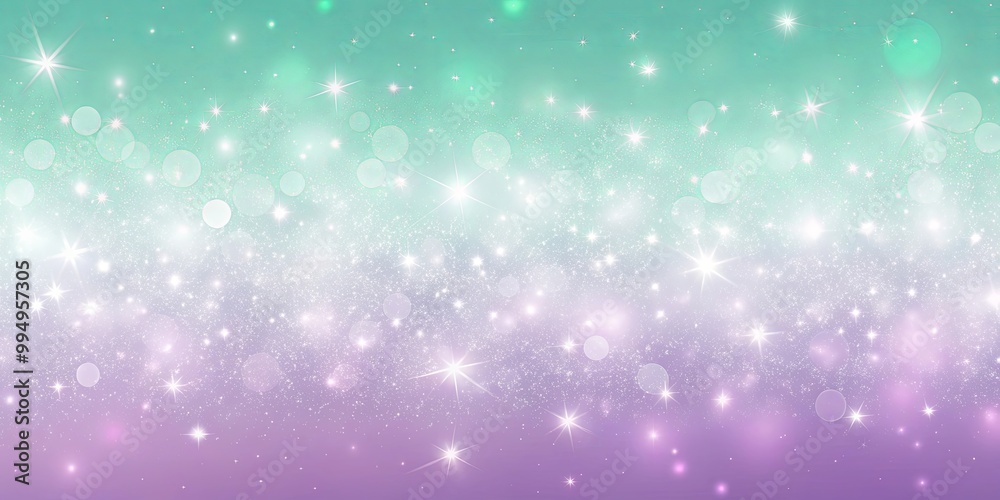 Obraz premium A celestial gradient with twinkling stars and a soft, ethereal glow, a dreamlike backdrop for fantasy and imagination.