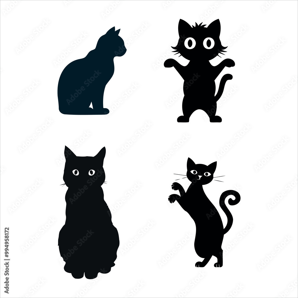Obraz premium set of cats