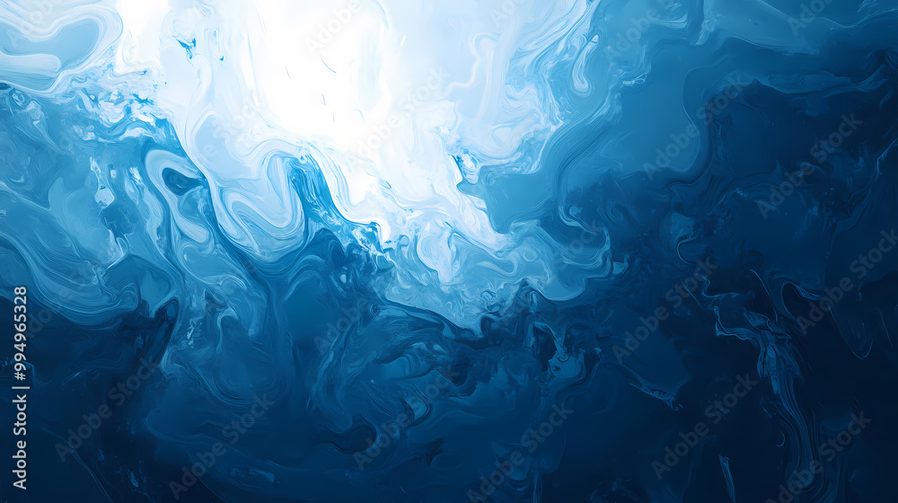 Sfondo blu con motivo sgangherato dipinto, web banner panoramico astratto con centro luminoso bianco sfocato. Sfumato. Illustration Sfondo blu con motivo sgangherato dipinto, web banner panoramico astratto con centro luminoso bianco sfocato. Sfumato. Illustration