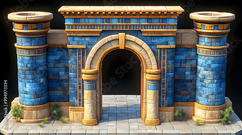 Ancient Stone Archway with ...
