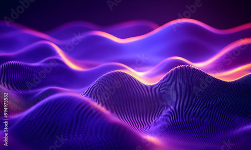 Abstract shapes of light. Long exposure photography photo