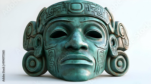Ancient Stone Mask with Int...
