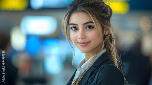 Smiling Woman In A Blazer W...