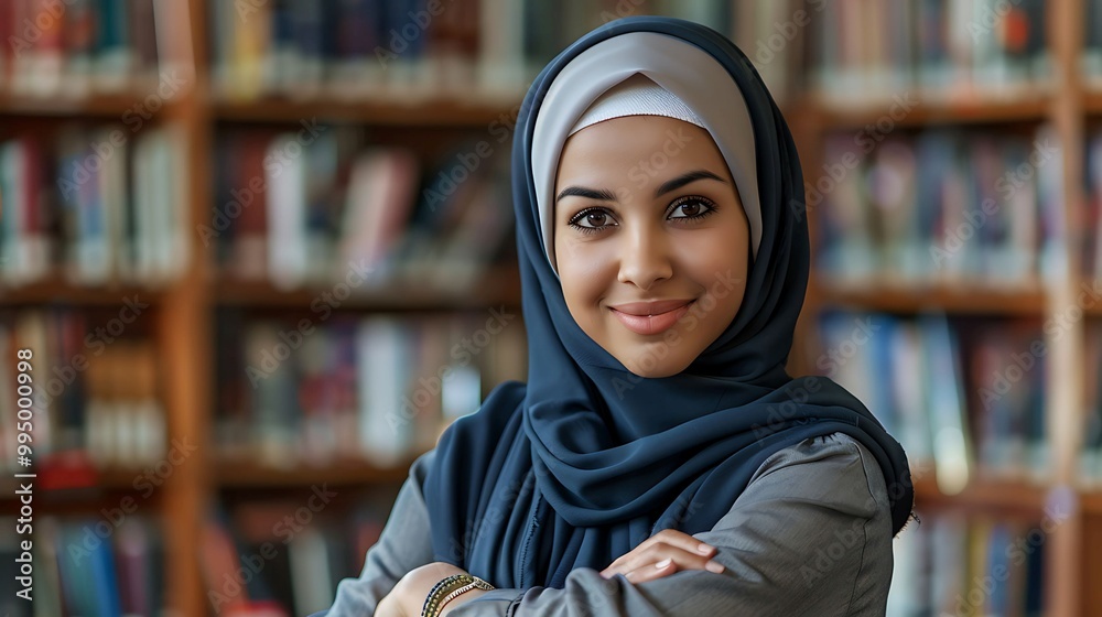portrait of a young Arabian female teacher portrait of a young Arabian female teacher