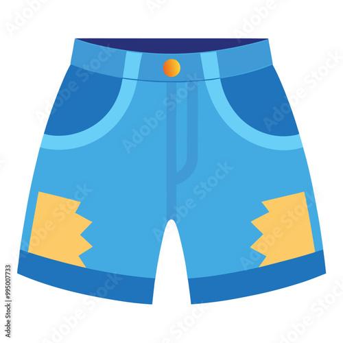 Denim Shorts vector illustration