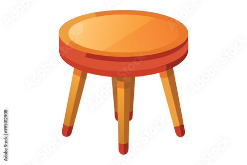 Round table vector illustration