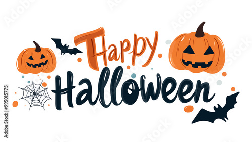 halloween background with pumpkins