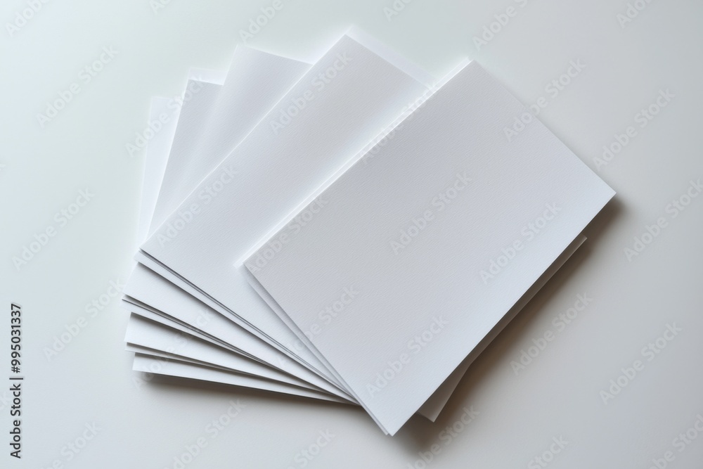 Blank A4 Stacked Paper Mockup isolated created with Generative AI Blank A4 Stacked Paper Mockup isolated created with Generative AI