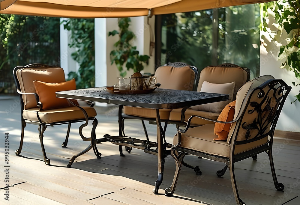 Fototapeta premium outdoor dining set
