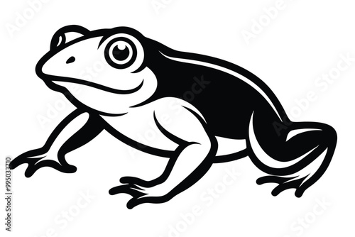 Solid color Marine Toad animal vector design