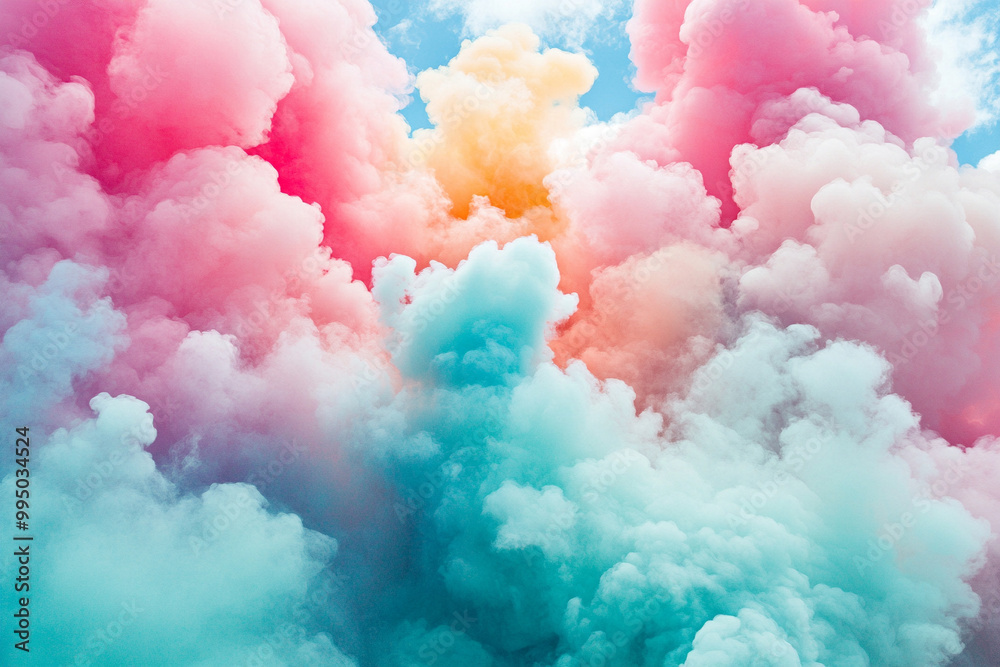 Fototapeta premium explosion of pastel colors