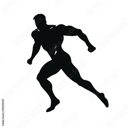 Superhero Standing Strong Silhouette – Vector for Inspirational Designs