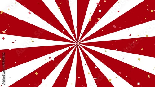 This is a luxurious background animation of confetti falling gracefully. It's perfect for decorating lottery winnings or celebrating special events.