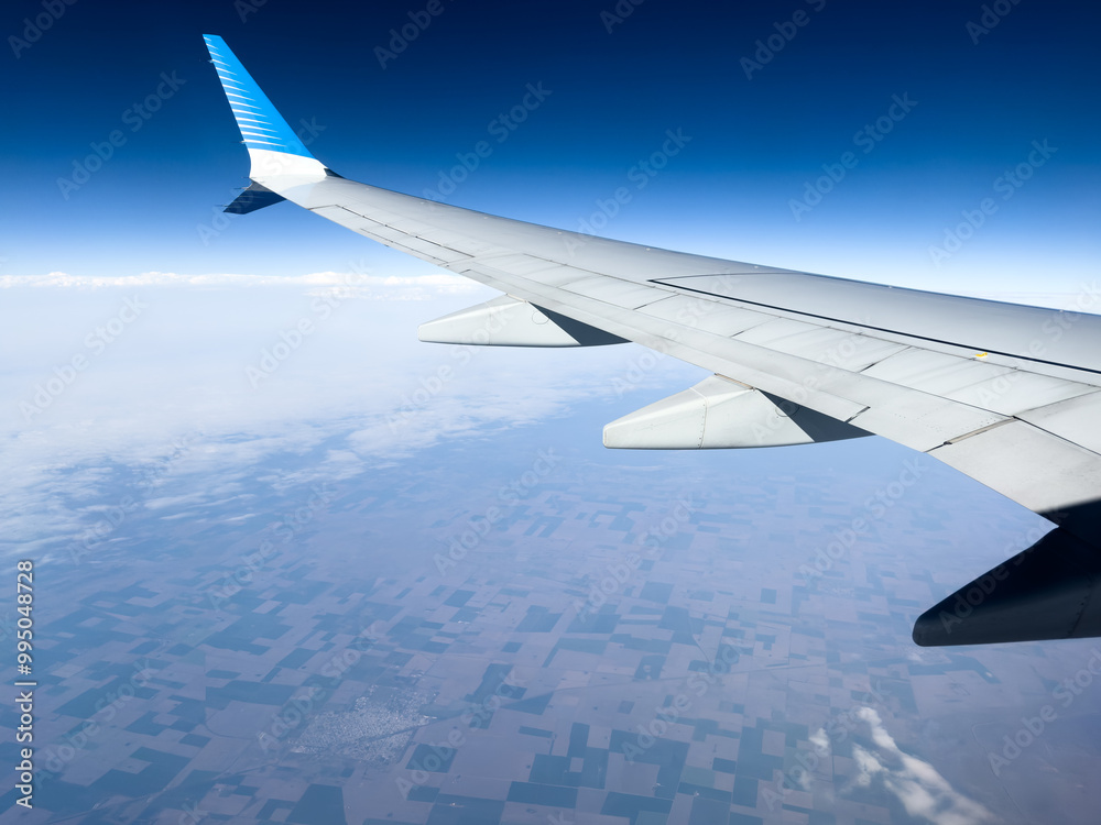 Obraz premium view from airplane window