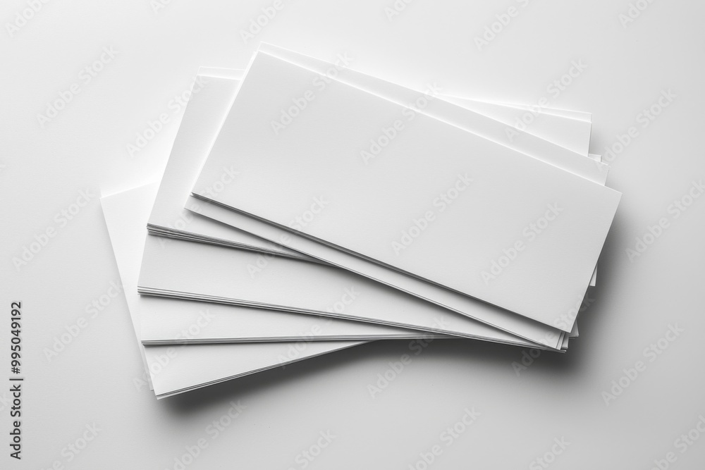 Blank A4 Stacked Paper Mockup isolated created with Generative AI Blank A4 Stacked Paper Mockup isolated created with Generative AI