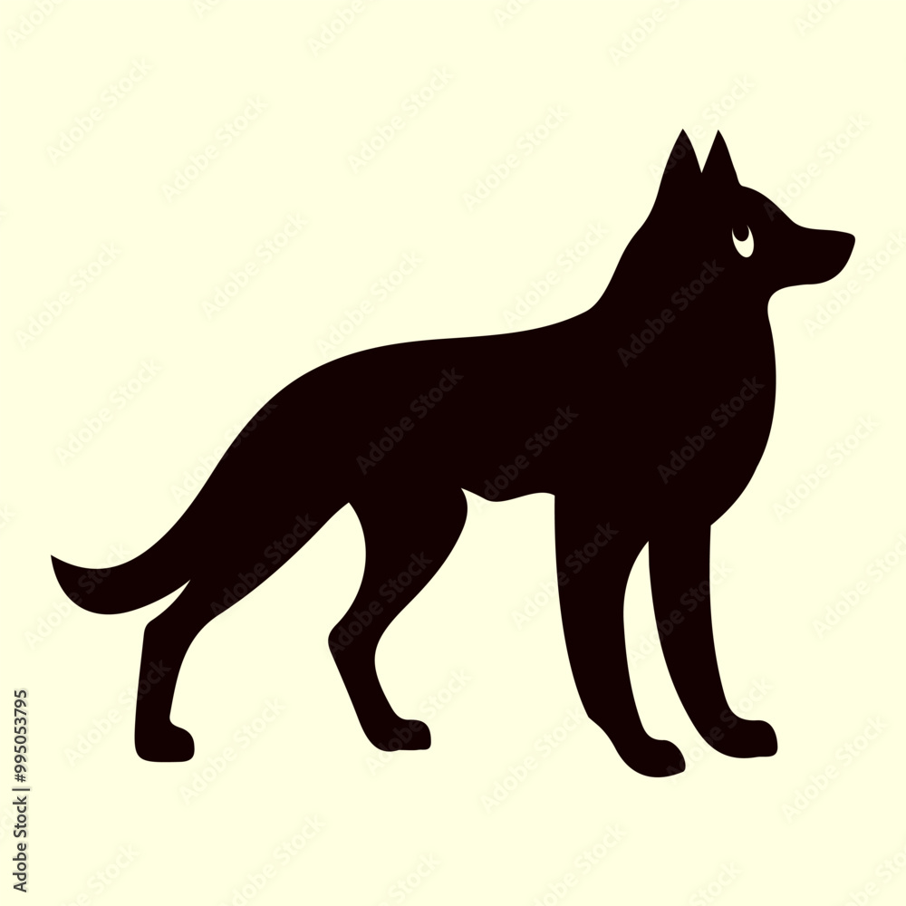 Eye Catching Dog Silhouette Design Eye Catching Dog Silhouette Design