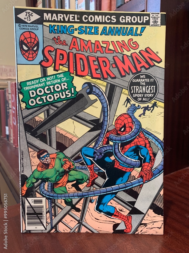 Naklejka premium Seattle, WA, USA September 25, 2024 The Amazing Spiderman 13 