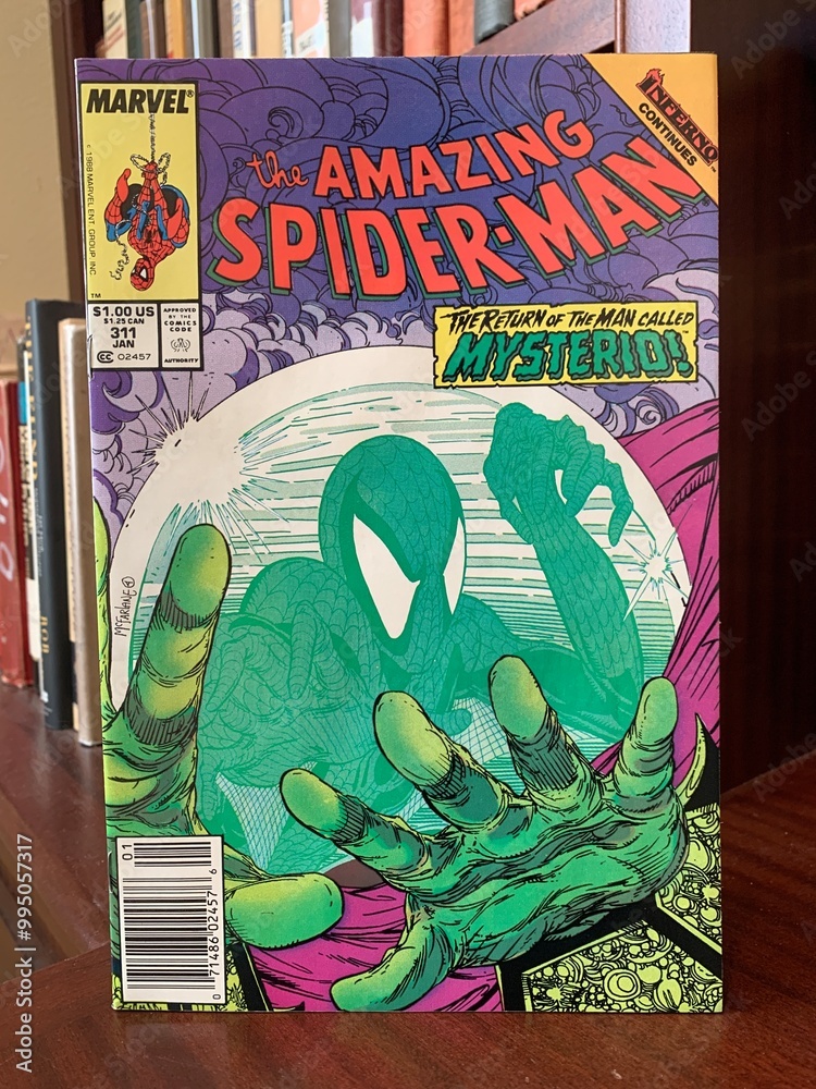 Naklejka premium Seattle, WA, USA September 25, 2024 The Amazing Spiderman 311 