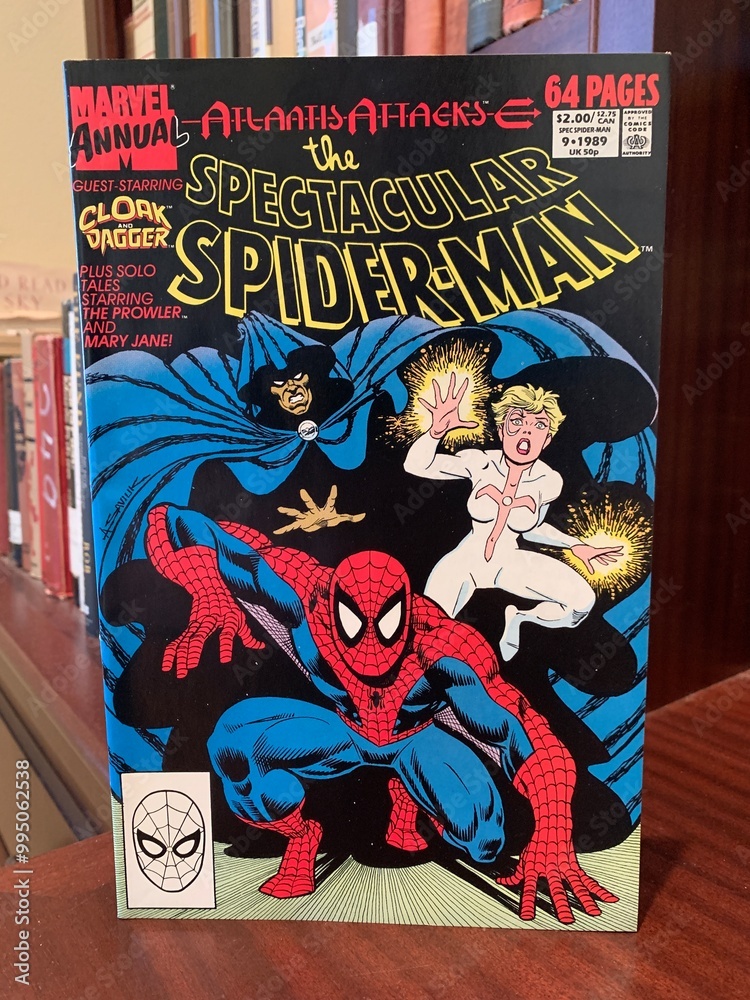 Obraz premium Seattle, WA, USA September 25, 2024 The Spectacular Spiderman Atlantis Attacks 1989