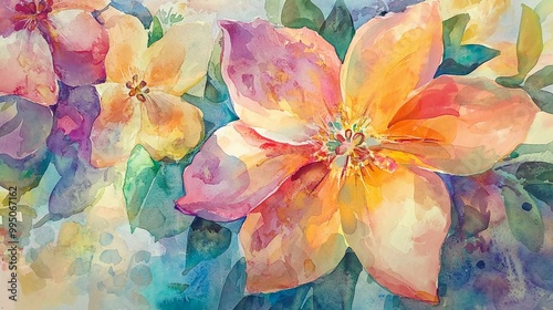 abstract watercolor painting