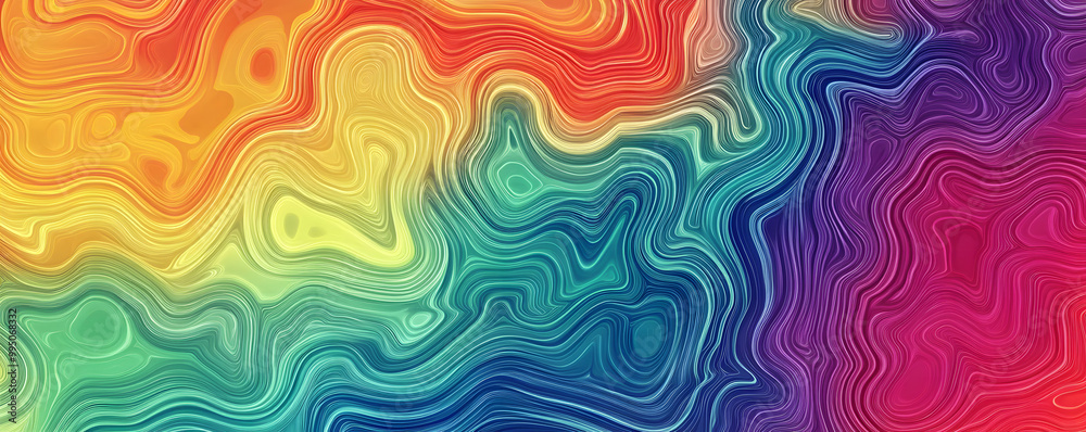 Vibrant Rainbow Topography Patterns Vibrant Rainbow Topography Patterns