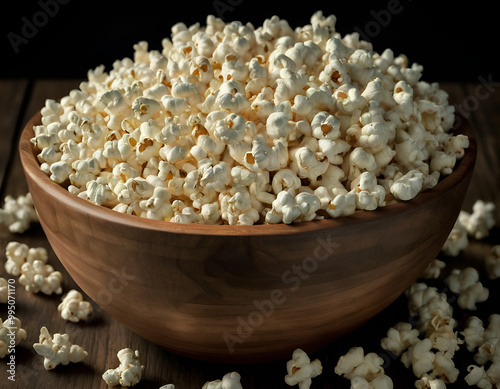 popcorn in a bowl, bowl of popcorn